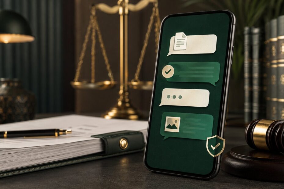 إثبات أمر شراء تجاري عبر الرسائل الرقمية